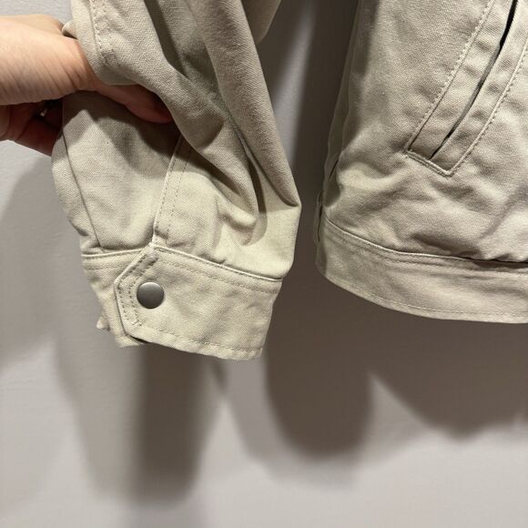 Wallace & Barnes Work Jacket Canvas Chore Barn Coat Insulated Tan Zip Up Men XXL - Picture 9 of 12